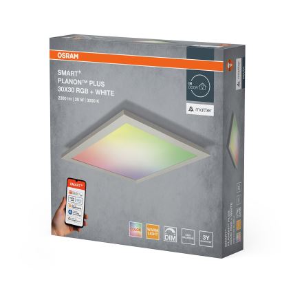 Osram - LED RGBW ściemnialna oprawa sufitowa SMART+ PLANON LED/20W/230V 30x30 cm