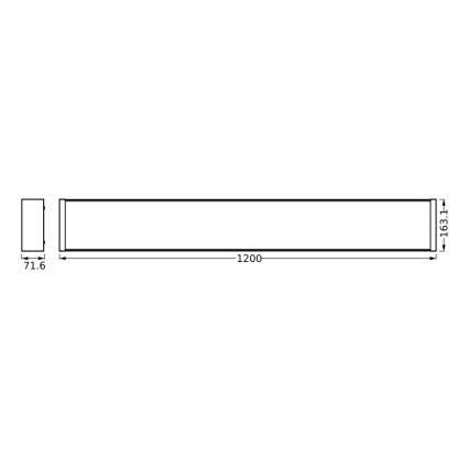 Osram - Ściemnialna oprawa sufitowa LED OFFICE LINE LED/40W/230V 120 cm + zdalne sterowanie