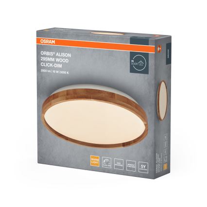 Osram - ściemnialna oprawa sufitowa LED ORBIS ALISON LED/16W/230V śr. 29,5 cm beżowa