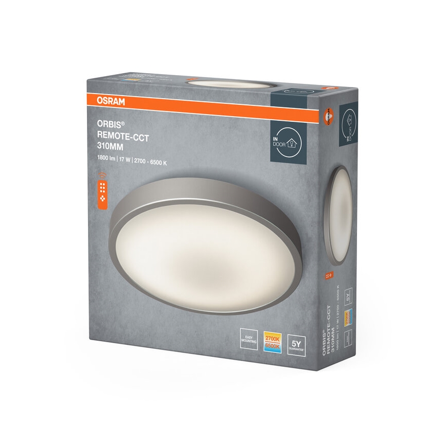 Osram - ściemnialna oprawa sufitowa LED ORBIS LED/17W/230V 2700-6500 średnica 31 cm + pilot zdalnego sterowania