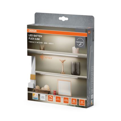 Osram - Oprawa podszafkowa LED ściemnialna z czujnikiem ruchu BATTEN LED/11W/230V 2700/4000/6500K 81,7 cm biała
