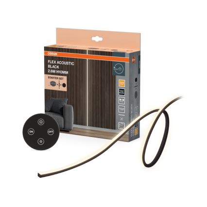 Osram - ściemnialna taśma LED FLEX ACOUSTIC 2,6m LED/29W/230V + pilot zdalnego sterowania