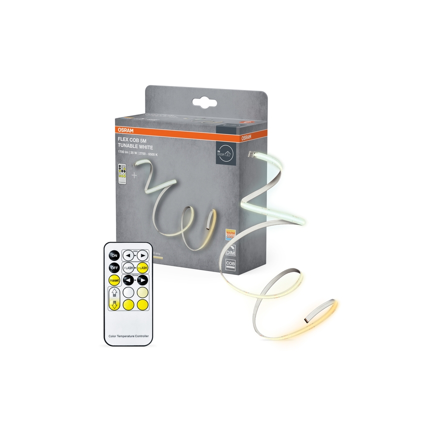 Osram - ściemnialna taśma LED FLEX COB 5m LED/35W/230V 2700-6500K + pilot zdalnego sterowania