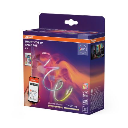 Osram - ściemnialna taśma LED RGB SMART+ MAGIC 5m LED/35W/230V Wi-Fi + pilot zdalnego sterowania