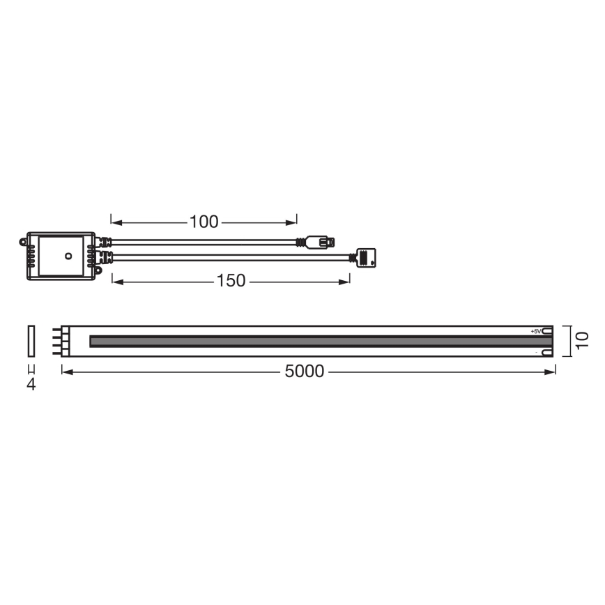 Osram - ściemnialna taśma LED RGB SMART+ MAGIC 5m LED/35W/230V Wi-Fi + pilot zdalnego sterowania