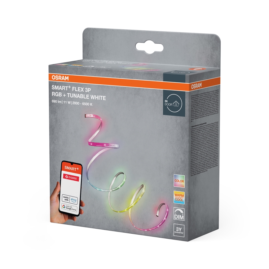 Osram - ściemnialna taśma LED RGB+TW SMART+ FLEX 1,8 m LED/11W/230V 2000-6500K