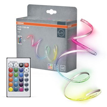 Osram - ściemnialna taśma LED RGBW FLEX COB 5m LED/24W/230V 2700-6500K + zdalne sterowanie