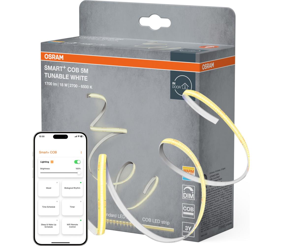 Osram - Ściemnialna taśma LED SMART+ COB 5m LED/18W/230V 2700-6500K Wi-Fi