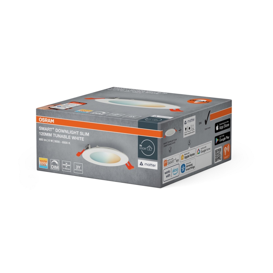 Osram - ściemnialna wpuszczana oprawa SMART+ DOWNLIGHT LED/8W/230V 3000-6500K Wi-Fi