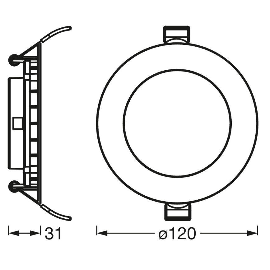 Osram - ściemnialna wpuszczana oprawa SMART+ DOWNLIGHT LED/8W/230V 3000-6500K Wi-Fi