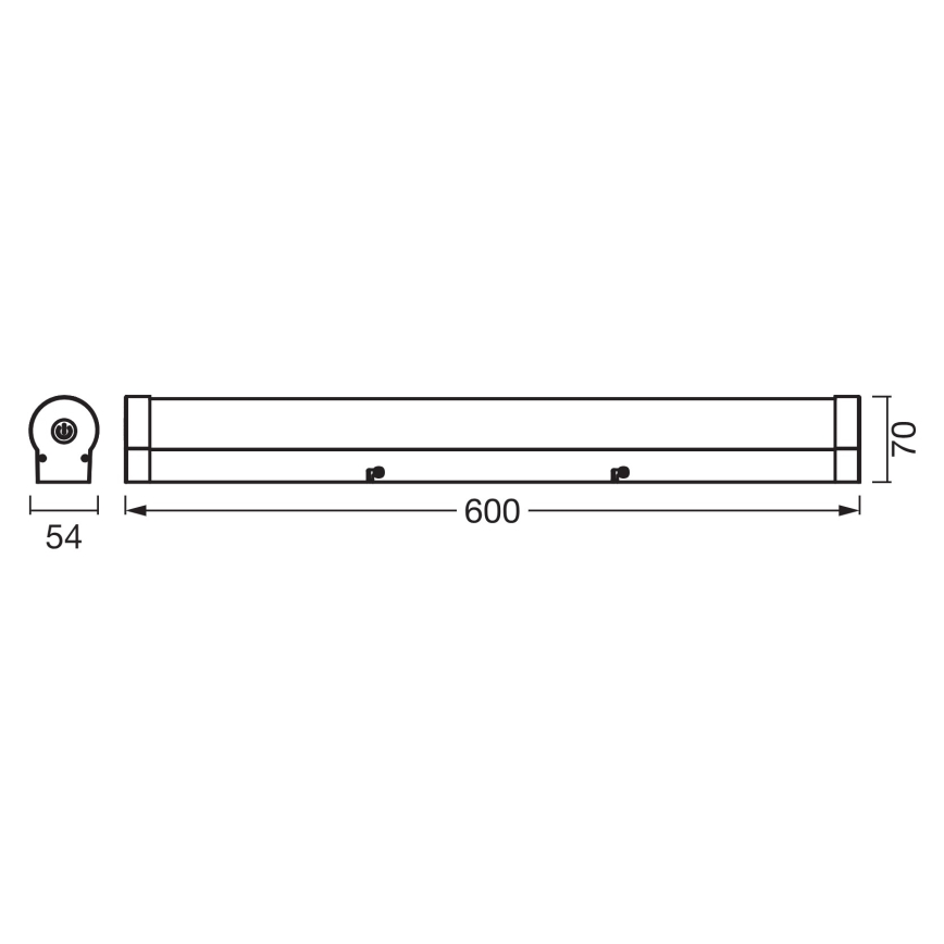 Osram - ściemnialne oświetlenie do lustra ORBIS TUBE LED/12W/230V 60 cm IP44 biały