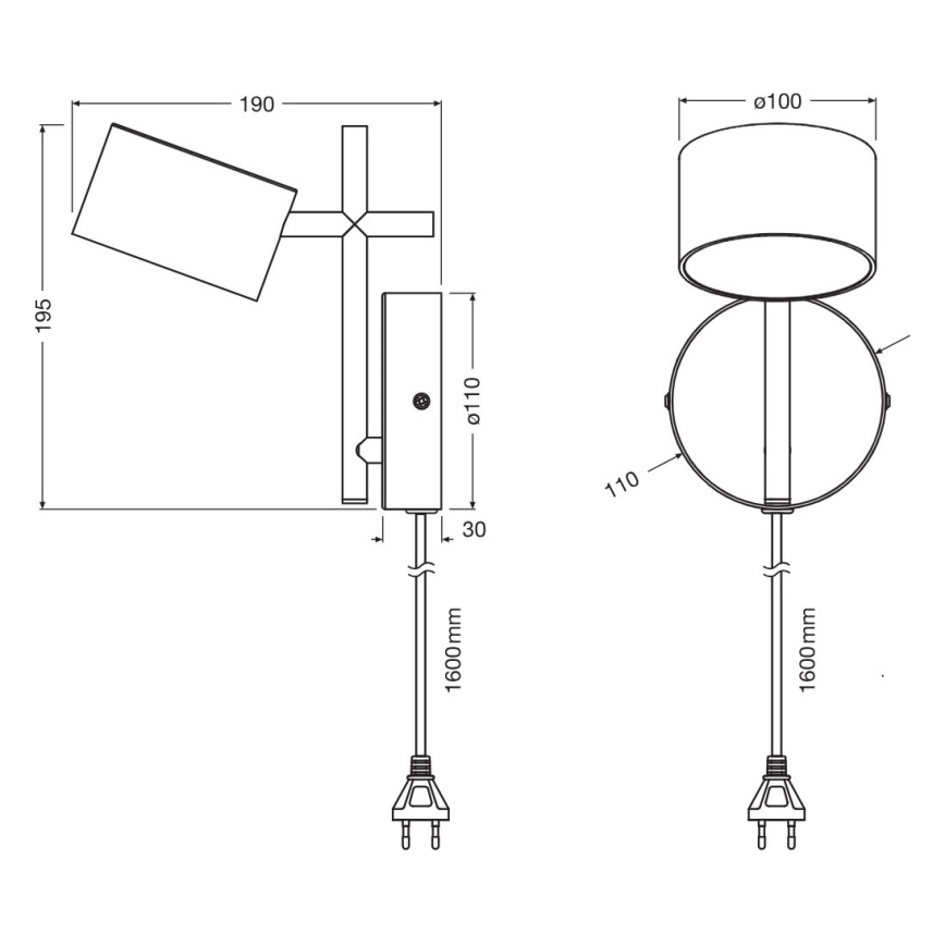 Osram - ściemnialny kinkiet LED sterowany dotykowo DECOR KYOTO LED/12W/230V CRI 90 czarny