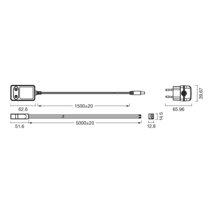 Osram - ściemnialna taśma LED RGBW FLEX COB 5m LED/24W/230V 2700-6500K + zdalne sterowanie