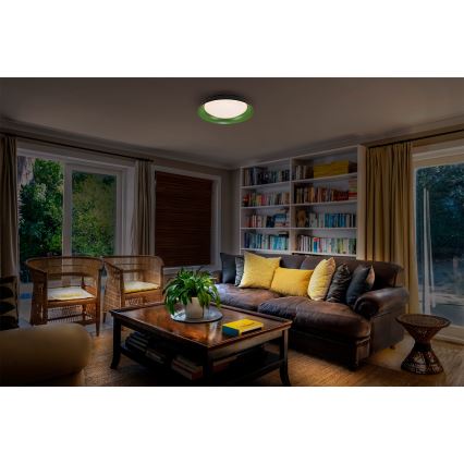 Osram - ściemnialna oprawa sufitowa LED ORBIS PLATE LED/35W/230V Ø 43 cm zielona/czarna