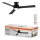 Osram - ściemnialny wentylator sufitowy BLADE LED/18W/230V 3000/4000/6000K + pilot zdalnego sterowania
