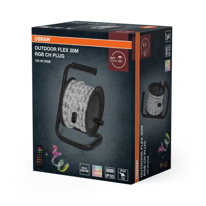 Osram - Taśma LED RGB ściemnialna zewnętrzna FLEX 20m LED/135W/230V IP65 + pilot zdalnego sterowania