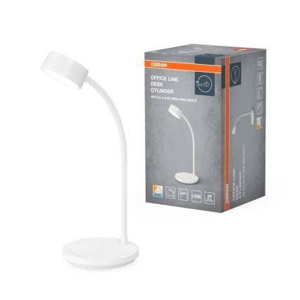 Osram - Ściemniana lampka biurkowa OFFICE LINE LED/4,8W/230V 3000/4000/6500K biała