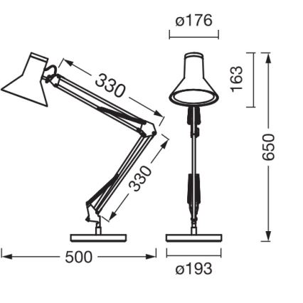 Osram - Ściemniana lampa biurkowa OFFICE LINE LED/9W/230V 3000K czarna