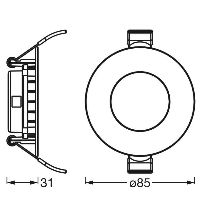 Osram - SLIM oprawa sufitowa wpuszczana LED/4,5W/230V 4000K