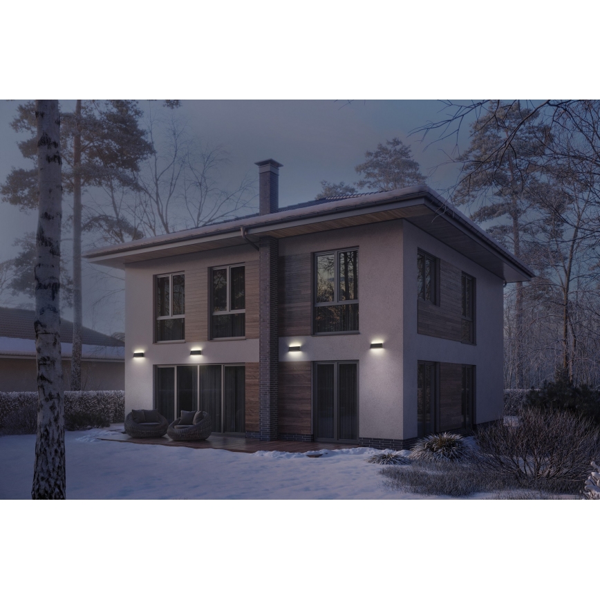 Osram - LED ściemnialny solarny kinkiet ENDURA STYLE LED/7,1W/4,2V 2000 mAh IP44 antracyt