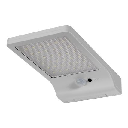 Osram - Solarny kinkiet ścienny LED z czujnikiem DOORLED LED/3W/3,3V 2000 mAh IP44 srebrny