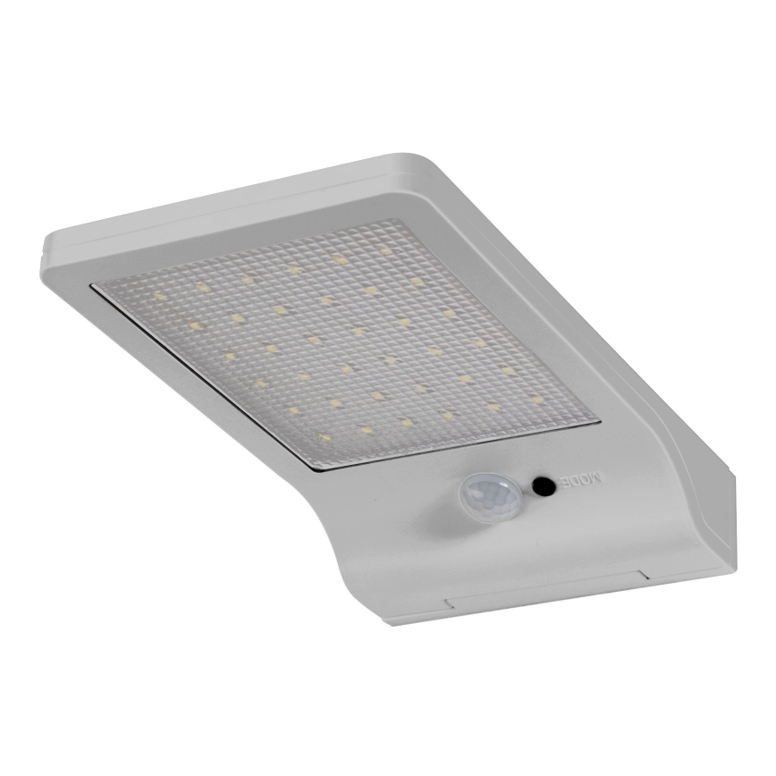 Osram - Solarny kinkiet ścienny LED z czujnikiem DOORLED LED/3W/3,3V 2000 mAh IP44 srebrny