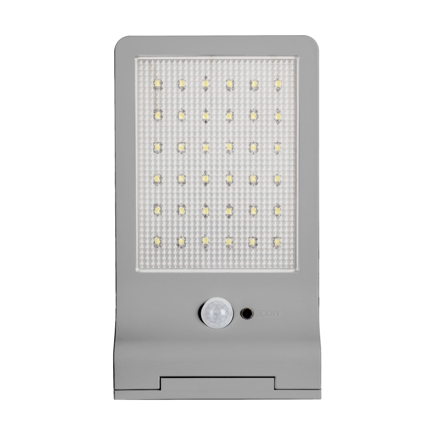 Osram - Solarny kinkiet ścienny LED z czujnikiem DOORLED LED/3W/3,3V 2000 mAh IP44 srebrny