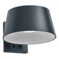 Osram - Solarny kinkiet LED z czujnikiem ENDURA STYLE LED/10,1W/4,2V 2000 mAh IP54 antracyt