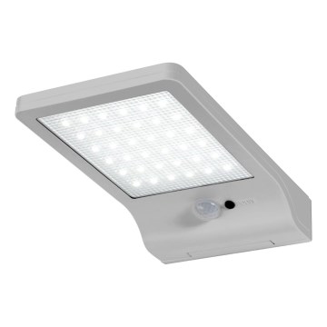 Osram - Solarny kinkiet ścienny LED z czujnikiem DOORLED LED/3W/3,3V 2000 mAh IP44 srebrny