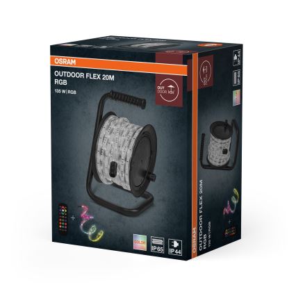 Osram - LED RGB zewnętrzna ściemnialna taśma FLEX 20m LED/135W/230V IP65 + pilot