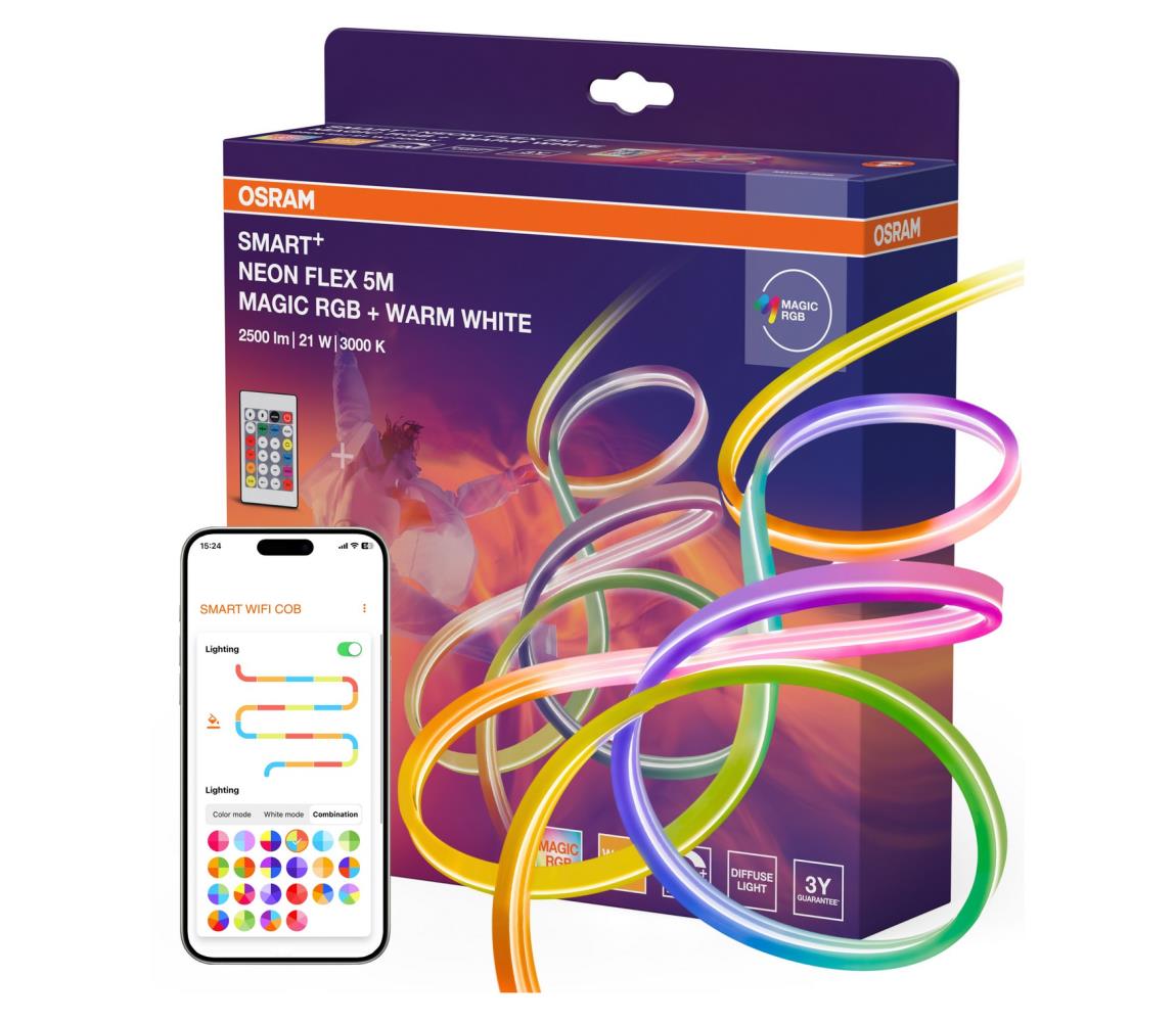 Osram - taśma LED RGBW ściemnialna zewnętrzna SMART+ MAGIC 5 m LED/21W/230V Wi‑Fi + pilot