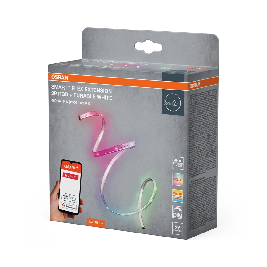 Osram - Taśma przedłużająca LED SMART+ FLEX RGB+TW, ściemnialna, 1,2 m, 6 W, 12 V