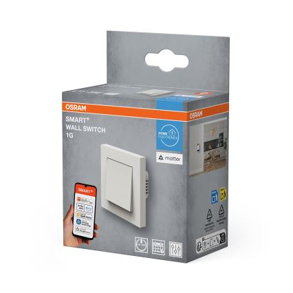 Osram - Włącznik 1-przyciskowy SMART+ MATTER 230V Wi-Fi