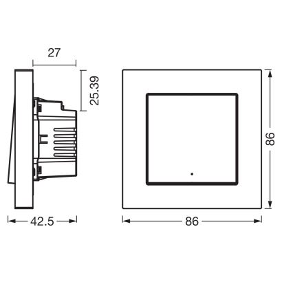 Osram - Włącznik 1-przyciskowy SMART+ MATTER 230V Wi-Fi