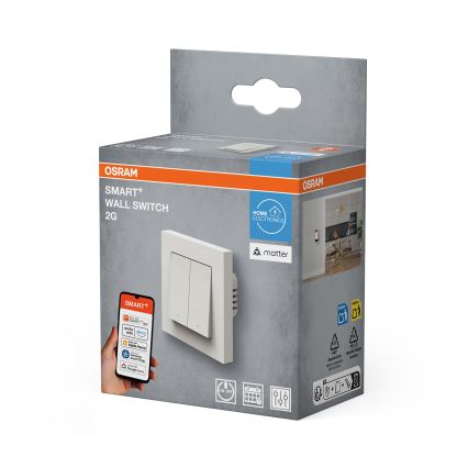 Osram - Włącznik 2-przyciskowy SMART+ MATTER 230V Wi-Fi
