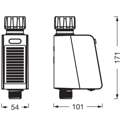 Osram - Zawór nawadniający z panelem solarnym SMART+ IP55 Wi‑Fi