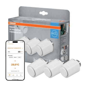 Osram - Zestaw 3x głowic termostatycznych SMART+ 3xAA Wi-Fi