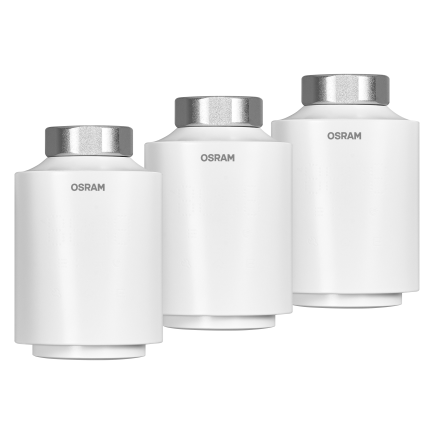 Osram - Zestaw 3x głowic termostatycznych SMART+ 3xAA Wi-Fi
