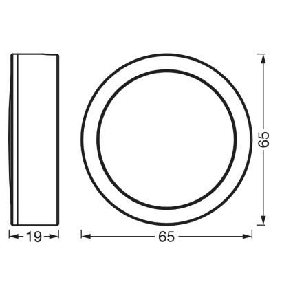 Osram - ZESTAW 3x opraw podszafkowych UNDERCABINET LED/3W/230V 3000K czarne