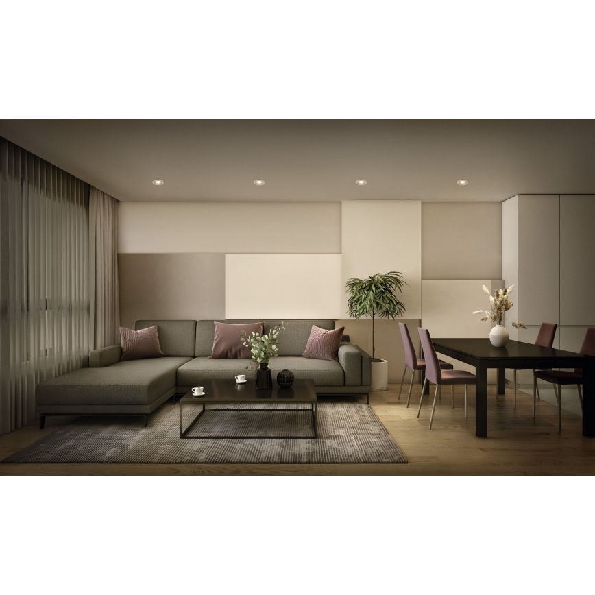 Osram - Zestaw 3x ściemnialnych opraw wpuszczanych SPOT LED/4,9W/230V 2700K śr. 8,7 cm białe