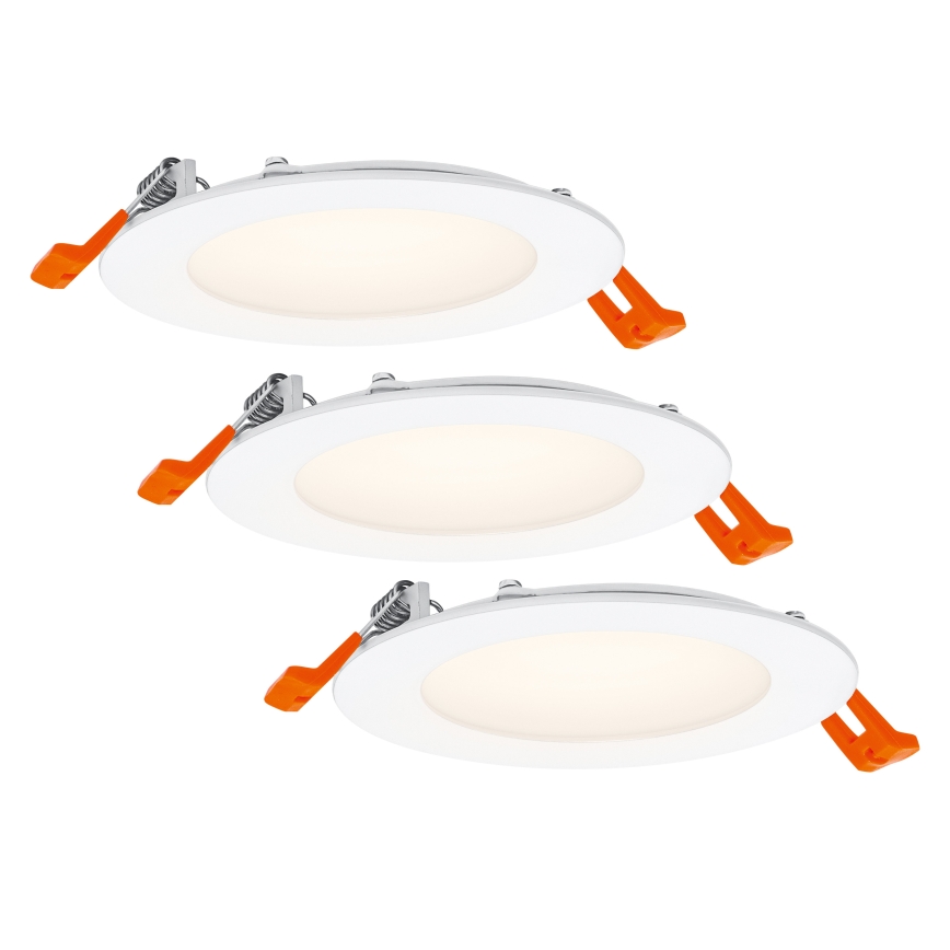 Osram - Zestaw 3x opraw wpuszczanych LED SPOT 8W/230V 3000K, śr. 12 cm, biały