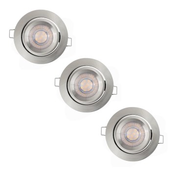 Osram - ZESTAW 3x ściemnialne wpuszczane oprawy LED 4,9W 230V