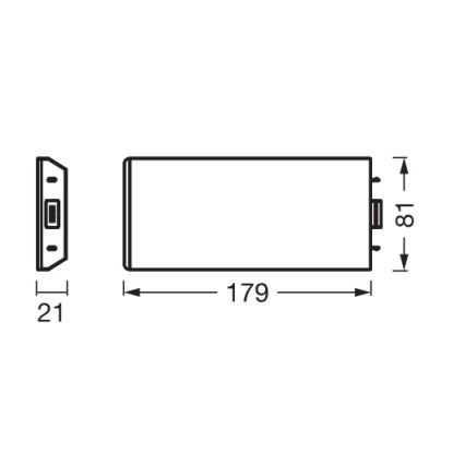 Osram - Zestaw rozszerzający do oprawy podszafkowej LED UNDERCABINET LED/3,85W/36V 3000K 8,1x17,9 cm czarny