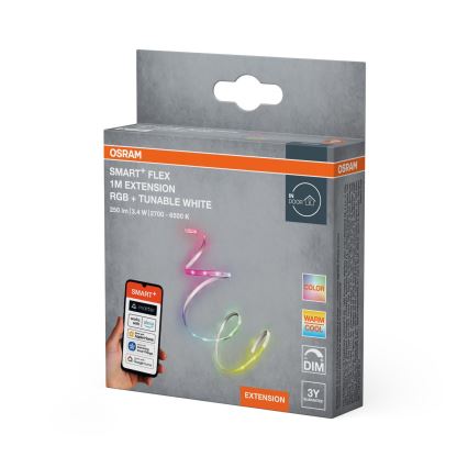 Osram - Zestaw rozszerzający do ściemnialnej taśmy LED SMART+ FLEX RGB+TW 1 m LED/3,4W/24V 2700-6500K Wi-Fi