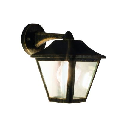 Osram - Zewnętrzna lampa ścienna TRADITION DOWN 1xE27/60W/230V IP44 patyna/złota
