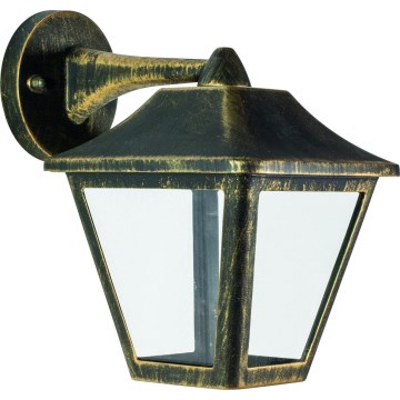 Osram - Zewnętrzna lampa ścienna TRADITION DOWN 1xE27/60W/230V IP44 patyna/złota