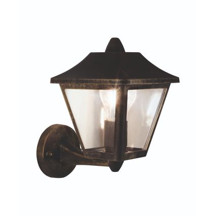 Osram - Zewnętrzna lampa ścienna TRADITION UP 1xE27/60W/230V IP44 patyna/złota