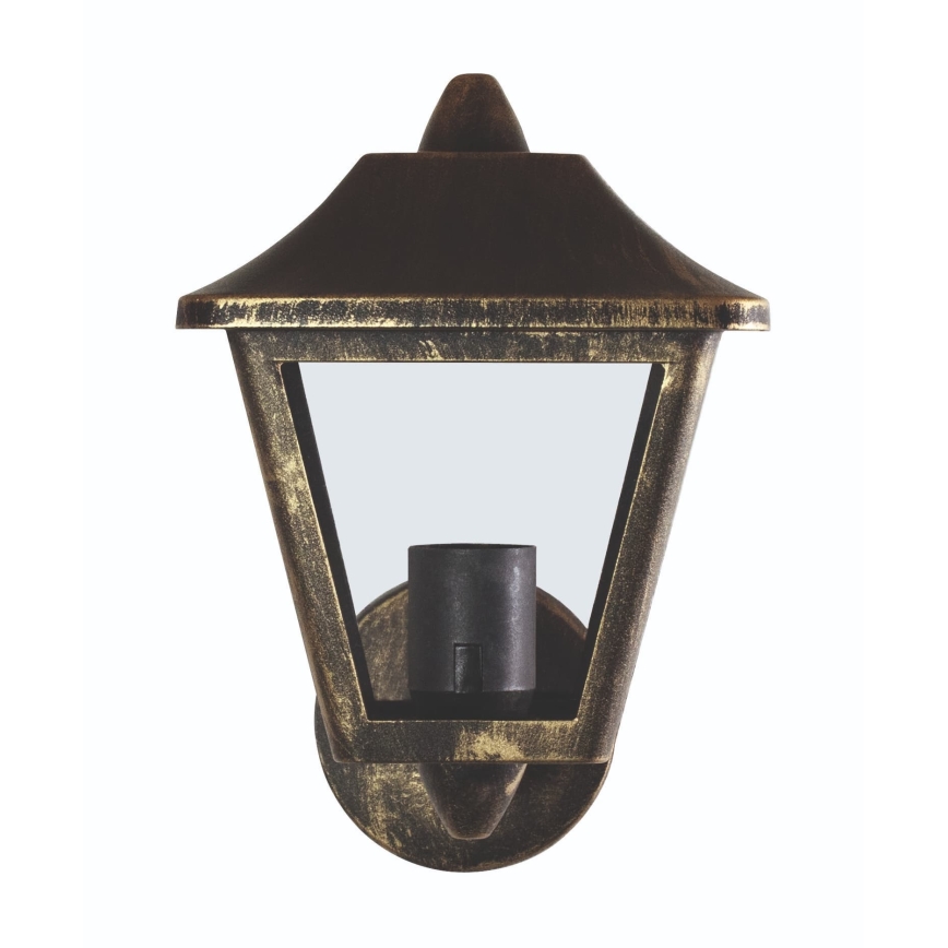 Osram - Zewnętrzna lampa ścienna TRADITION UP 1xE27/60W/230V IP44 patyna/złota