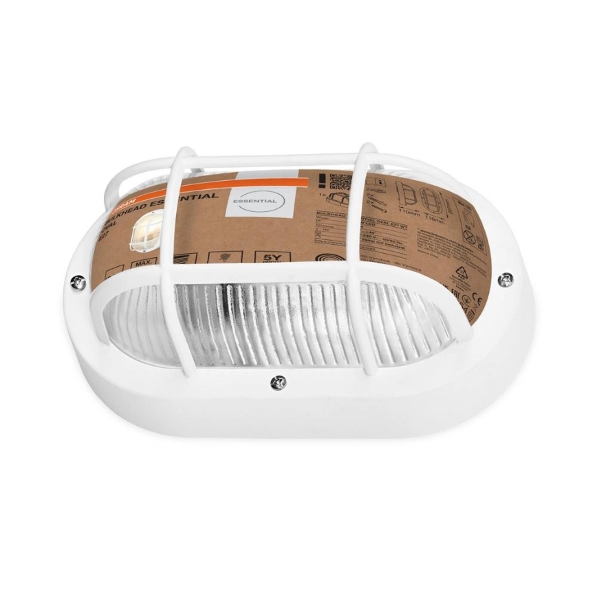 Osram - Zewnętrzna oprawa ścienna BULKHEAD 1xE27/10W/230V IP54 biała