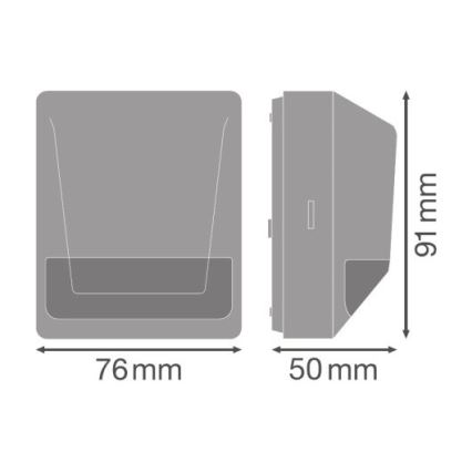 Osram - Zewnętrzny czujnik ruchu PIR 230V IP55 antracyt